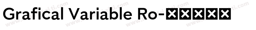 Grafical Variable Ro字体转换